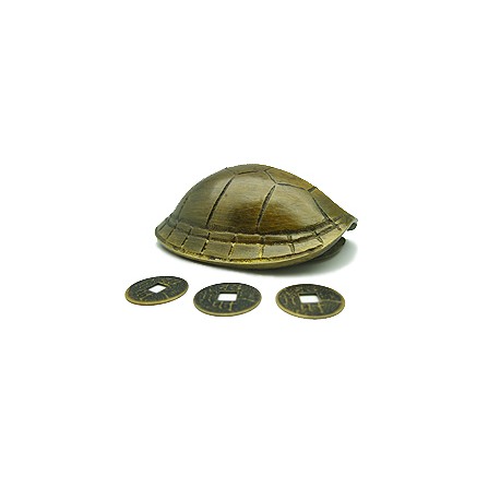 Bronzen Schildpad Schild (met Muntstukken)