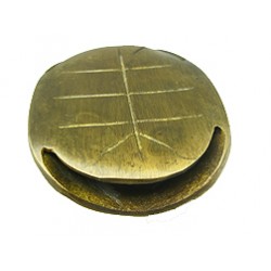 Bronzen Schildpad Schild (met Muntstukken)