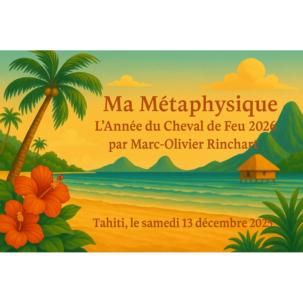 TAHITI: Ma métaphysique pour 2026 - L'Actu Feng Shui 2026 : le Cheval de Feu (Ticket sans repas)