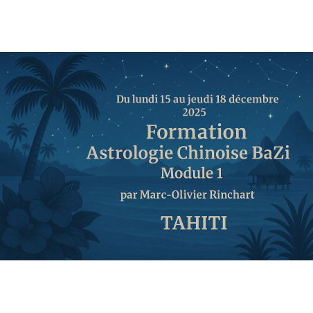 TAHITI: Formation BaZi - Module 1 (4 Jours de Formation avec repas)