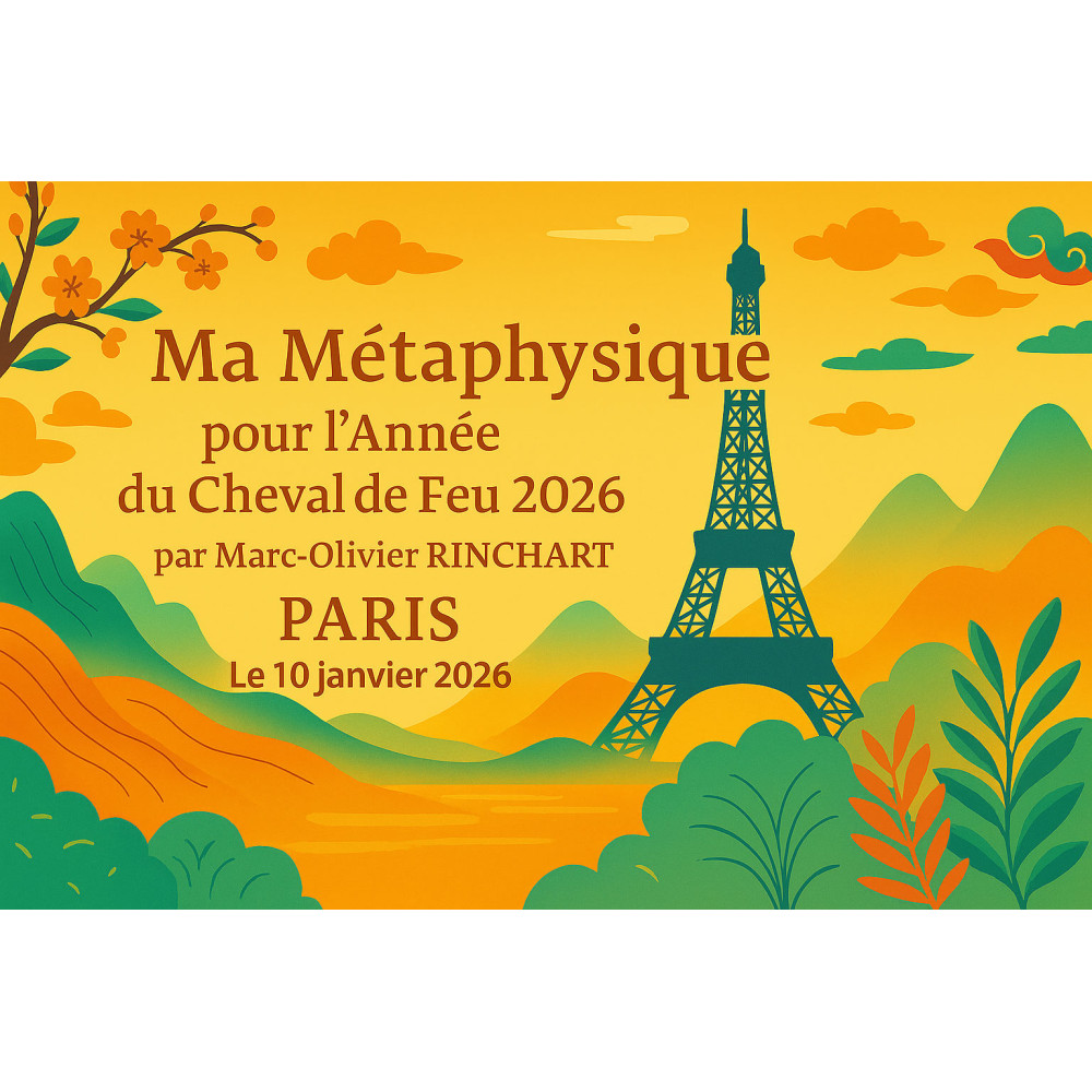 PARIS: Ma métaphysique pour 2026 - L'Actu Feng Shui 2026 : le Cheval de Feu (Ticket sans repas) PARIS: Ma métaphysique pour 2026 - L'Actu Feng Shui 2026 : le Cheval de Feu (Ticket sans repas)