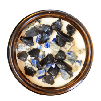 Bougie lithothérapie parfumée Protection divine